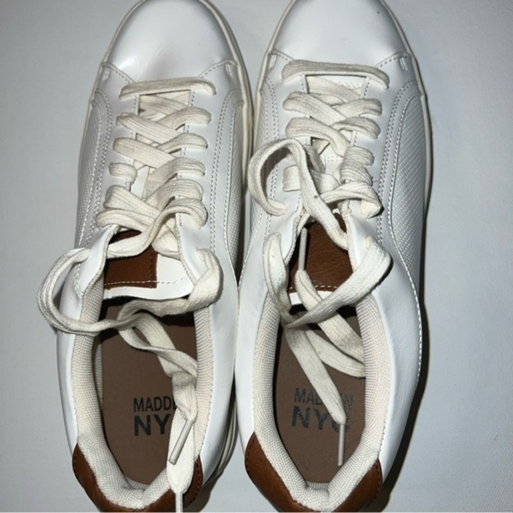 Madden NYC Women's WhiteLace-up‎ Casual Dress Comfort Shoe Women's Size 7.5 - Picture 9 of 12